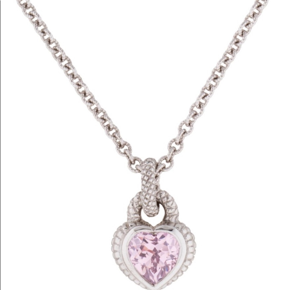 Judith Ripka Pink Crystal Necklace